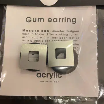 아크릴릭 Gum 이어링 세트