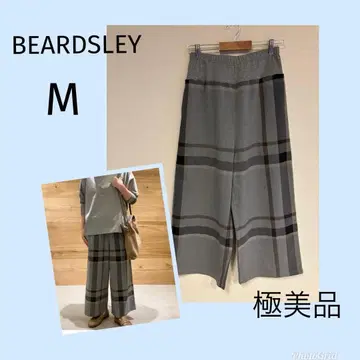 비어즐리 체크 허리 리브 팬츠 그레이 2