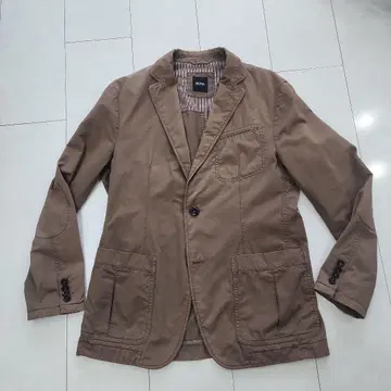 HUGO BOSS 브라운 테일러드 자켓 코트