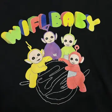 WIIFLBABY 텔레토비즈 맨투맨 M 라메 속기모