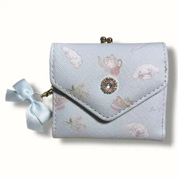 시나모롤 x 데이지 리코 미니 지갑 산리오 3단 폴더형 지갑 파랑 레어