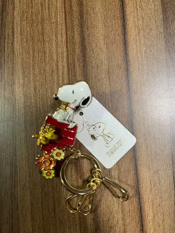 [ 새상품 ] 스누피 백 키 클립 스누피 & 우드스탁