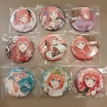 5등분의 신부 캔뱃지 묶음 판매