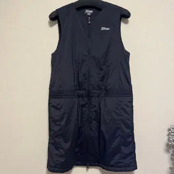 Titleist 타이틀리스트 나일론 슬리브리스 지퍼 원피스 블랙