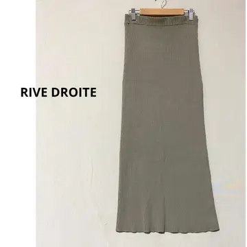[ 새상품급 ] RIVE DROITE 멀티 리브 타이트 스커트 그린 계열