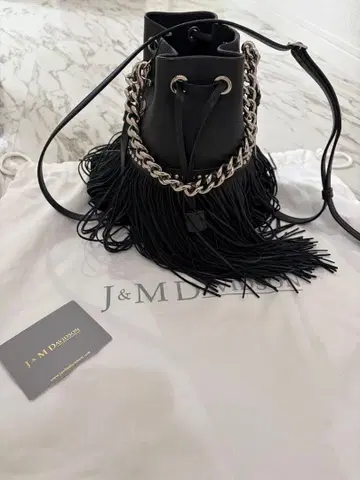 J&M 데이비슨 블랙 레더 숄더백