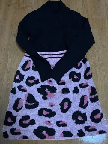 세트 판매! SHEIN 레오파드 무늬 미니 원피스 US 사이즈