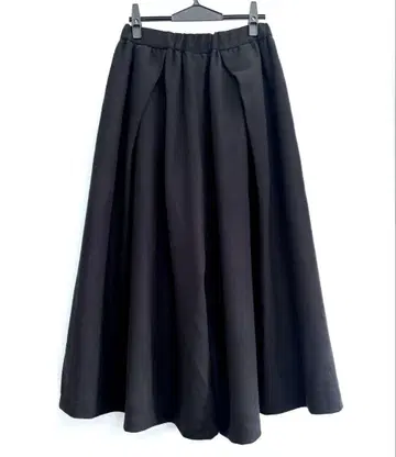 미즈이로 인드 울 혼방 와이드 팬츠 안감 부착