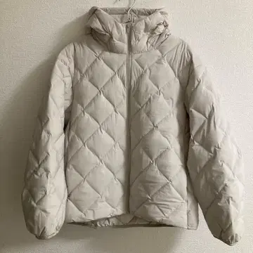 유니클로 퍼프 테크 후드티 XL 30 NATURAL