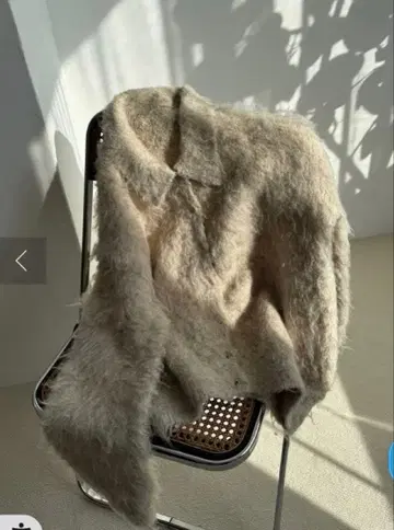 디스코트 샤기 카라 가디건