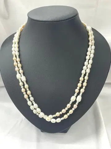 [ E ] 펄 목걸이 멀티 컬러 일련 진주 여성용 액세서리