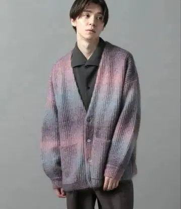 HARE 하레 모헤어 니트 가디건 그라데이션