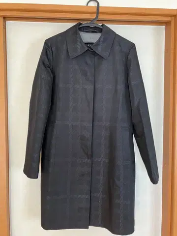 DAKS 닥스 섀도우 체크 스텐카라 코트