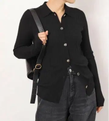 피케 셔츠 니트 가디건