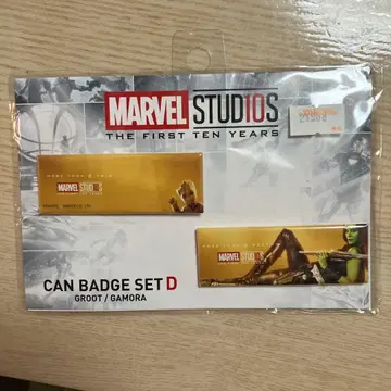 마블 어벤져스 10주년 기념 스퀘어 캔뱃지 세트