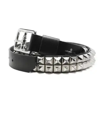 Jam home made 가죽 엽서 스터드 벨트 더블