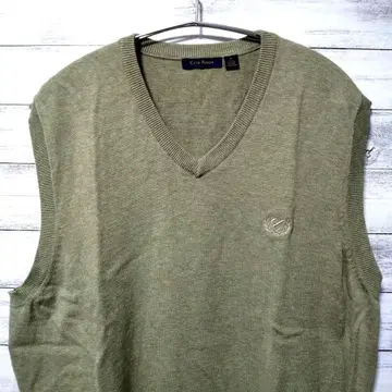 CLUB ROOM 자수 니트 베스트 어스 컬러 USA 구제 의류