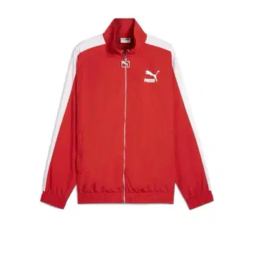 PUMA 오버 사이즈 트랙 자켓 레드 집업 자켓