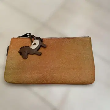 [ IBIZA ] 가죽 그라데이션 오렌지 파우치