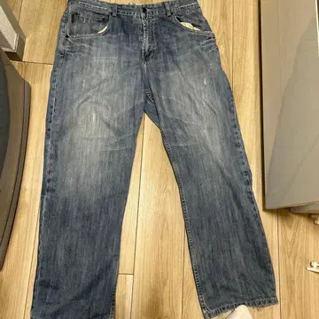 Addict 데미지 가공 블루 데님