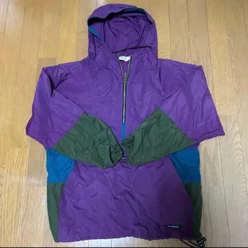 나일론 아노락 자켓 보라색 그린