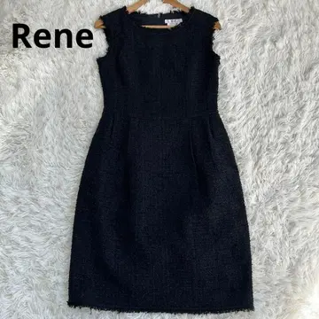 [ 새상품급 ] Rene 루네 트위드 원피스 34 슬리브리스