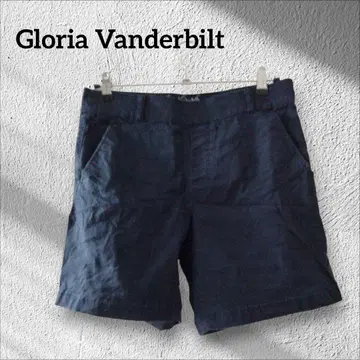 1점 한정 Gloria Vanderbilt 하이라이즈 숏팬츠 네이비