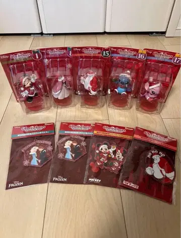 디즈니 christmas 복권 피규어 묶음 판매!