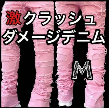 핑크 크러쉬 데님 S