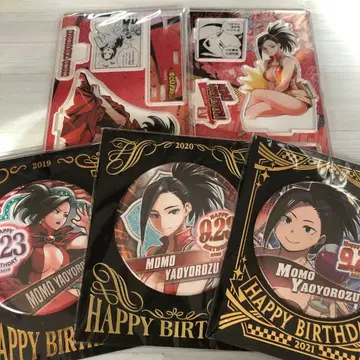 명장면 디오라마 피규어 생일 캔뱃지 벌스데이 히로아카 야오요로즈 모모