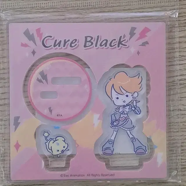 두 사람은 프리큐어 미니 아크릴 스탠드 큐어 블랙 빛의 전시 초대