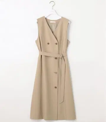 [애니 스위스] 베이지 베스트 원피스 사이즈 4