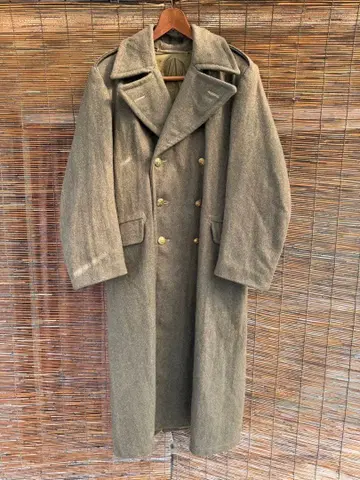 50s 벨기에군 실물 울 밀리터리 코트