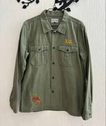 ROTAR 로터 용 자수 밀리터리 자켓 셔츠