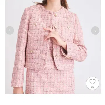 셀포드 트위드 셋업 핑크