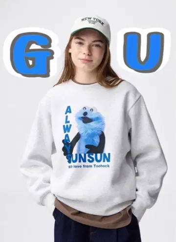 GU 헤비 웨이트 맨투맨 풀오버 퍼펫 순순 S 사이즈 새상품