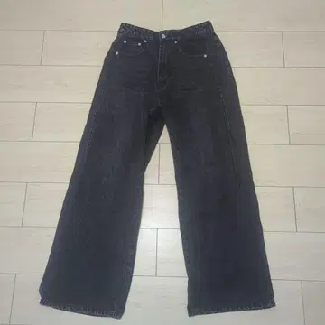 CLEL 와이드 스트레이트 데님 팬츠