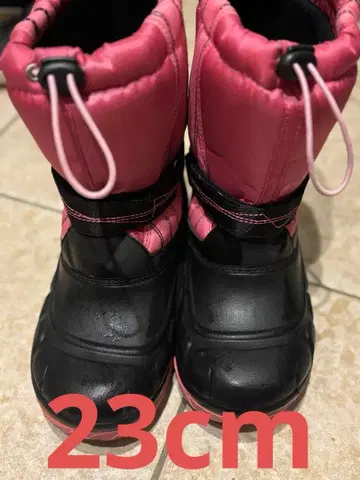 스노우 부츠 핑크/블랙