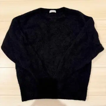 후레테 헤어리 니트 블랙