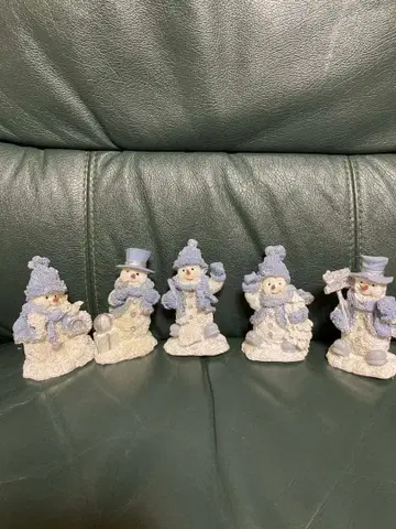 레트로 크리스마스 피규어 모음 snow man