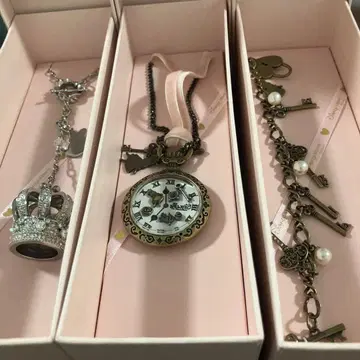 (11-188) 디즈니 미니, 앨리스 목걸이 팔찌 3종 세트