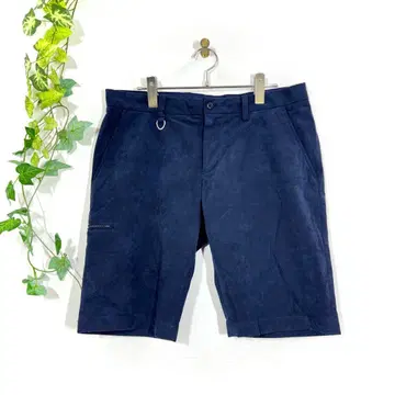 타블로이드 뉴스 나노 유니버스 페이크 스웨이드 하프 팬츠 L