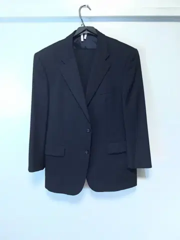 블루 비즈니스 정장 2 버튼