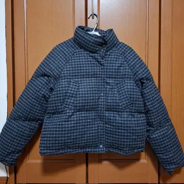 checkered cotton thick coat