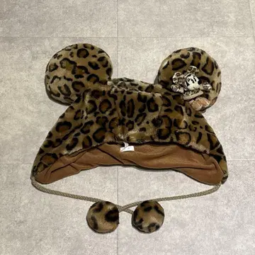 미니 팬 캡 레오파드 무늬