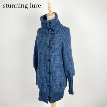 stunning lure 디자인 니트 코트 하이넥