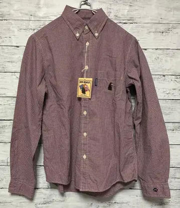 BOB BEAGLE 긴팔 버튼 다운 셔츠 깅엄 체크