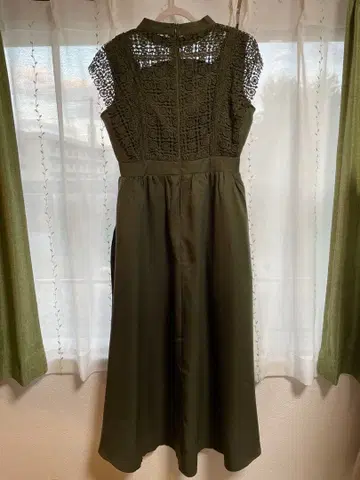 롱 원피스 L 사이즈 그린