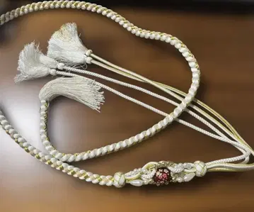 허리띠 [ 성인식 ] 후리소데 화이트 골드