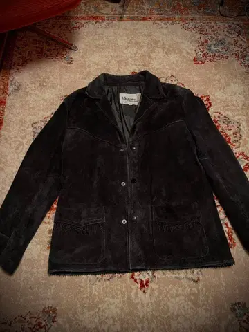 스웨이드 웨스턴 자켓 프린지 아메카지 다크코어 archive